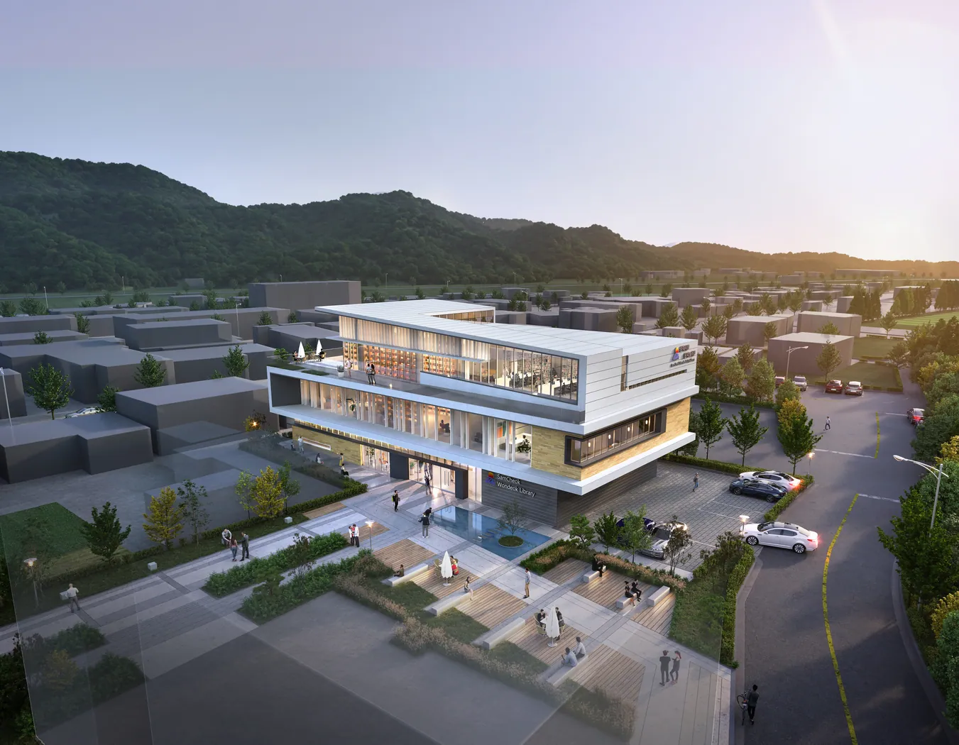 원덕도서관 건축 프로젝트 이미지