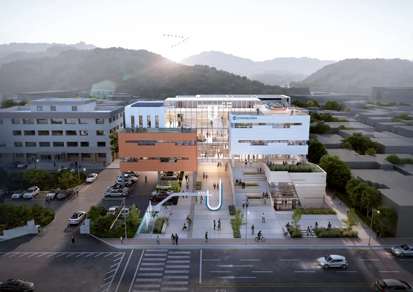 한국방송통신대학 경남지역대학 건축 프로젝트 이미지